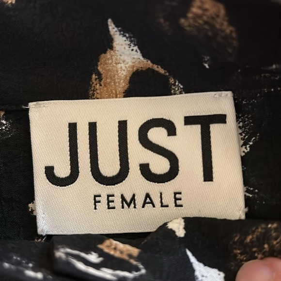 Just Female Robe Asti Bloom Black Floral Long Sleeve Dress size 34/US small - Picture 10 of 16